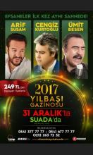 2017 YILBAŞI GAZİNOSU - EFSANELER AYNI SAHNEDE - CENGİZ KURTOĞLU - ARİF SUSAM - ÜMİT BESEN